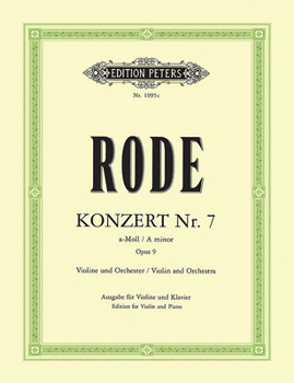 Paperback Violin Concerto No. 7 in a Minor Op. 9 (Edition for Violin and Piano) Book