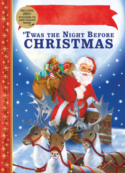 Hardcover 'Twas the Night Before Christmas Personalized Book with Stickers Book