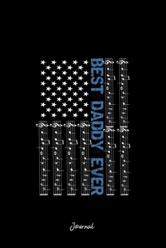 Paperback Journal: Dot Grid Journal - American Flag Music-Note Daddys Cool Christmas Gift - Black Dotted Diary, Planner, Gratitude, Writi Book