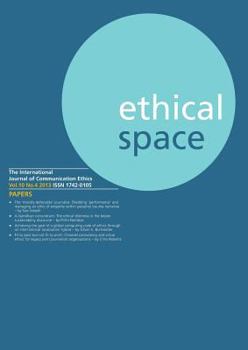 Paperback Ethical Space Vol.10 Issue 4 Book