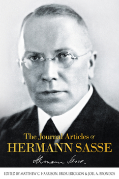 Paperback The Journal Articles of Hermann Sasse Book