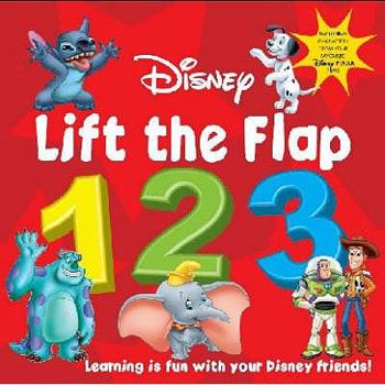 Hardcover Disney Plus Pixar Lift the Flap 123 (Disney Now I Know Board Books) Book