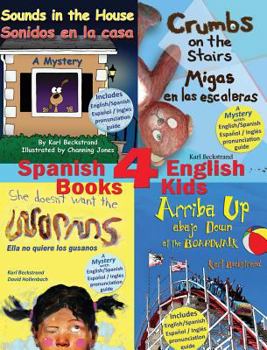 Hardcover 4 Spanish-English Books for Kids - 4 libros bilingües para niños: With pronunciation guide Book