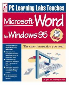 Paperback PC Learning Labs Teaches Microsoft Word for Windows 95 Book