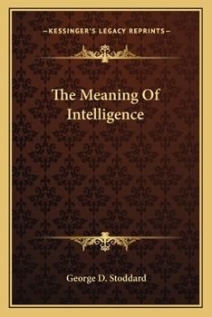 MEANING OF INTELLIENCE