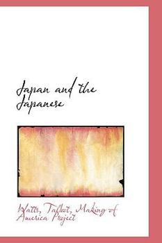 Paperback Japan and the Japanese Book