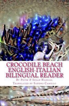 Paperback Crocodile Beach English-Italian Bilingual Reader Book