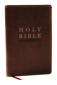 Imitation Leather NKJV Super Giant Print New Testament, Brown Leathersoft, Red Letter, Comfort Print Book