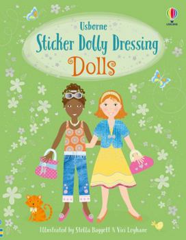 Dolls Sticker Dolly Dressing - Book  of the Usborne Sticker Dressing