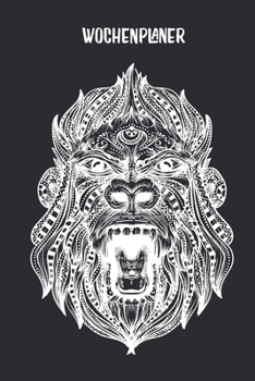 Wochenplaner mit Mandala Gorilla Affe: Terminplaner I DIN A5 I 120 Seiten I universaler Wochenkalender I Organizer I Kalender