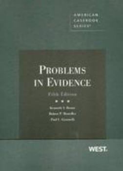 Paperback Broun, Mosteller and Giannelli's Problems in Evidence, 5th Book