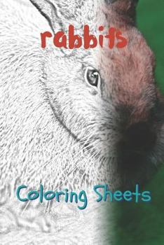 Rabbit Coloring Sheets: 30 rabbit drawings,coloring sheets adults relaxation, coloring book for kids, for girls, volume 15