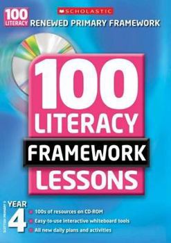Paperback 100 New Literacy Framework Lessons for Year 4 Book