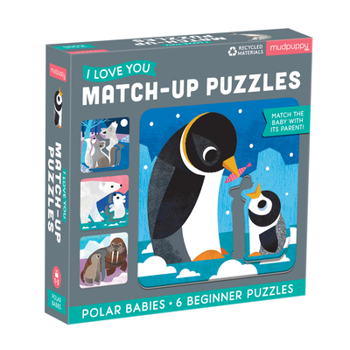 Board Game Polar Babies I Love You Match-Up Puzzles Book