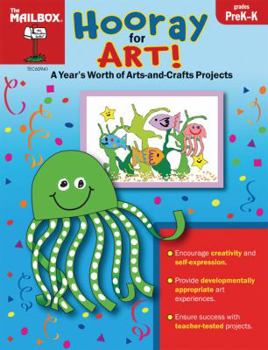 Hardcover Hooray for Art!: A Year's Worth of Arts-And-Crafts Projects: Your Youngster Will Love Creating Arts-And-Crafts Projects for These Seaso Book