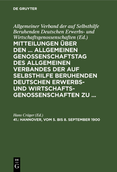 Hardcover Hannover, Vom 5. Bis 8. September 1900 [German] Book