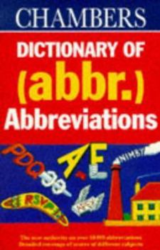 Paperback Chambers Dictionary of Abbreviations Book