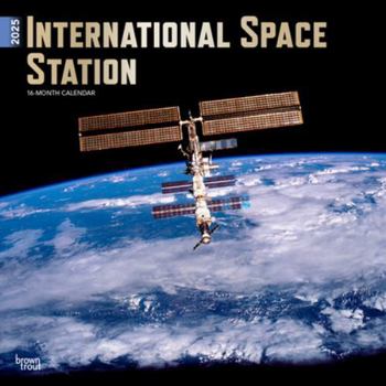 Calendar International Space Station 2025 12 X 24 Inch Monthly Square Wall Calendar Foil Stamped Cover Plastic-Free Book