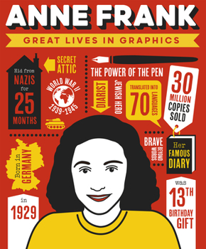 Hardcover Great Lives in Graphics: Anne Frank Book