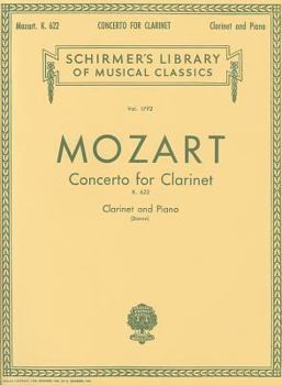 Paperback Mozart: Concerto for Clarinet, K. 622: For Clarinet and Piano Book