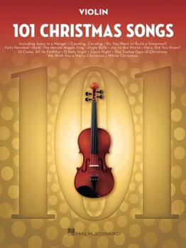 Paperback 101 Christmas Songs for Violin Book