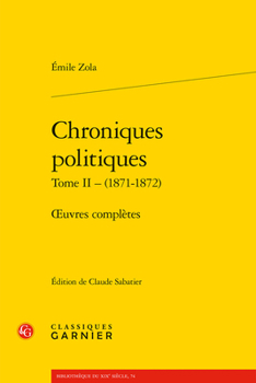 Paperback Chroniques Politiques: Oeuvres Completes [French] Book