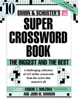 Paperback Simon & Schuster Super Crossword Puzzle Book #10 Book