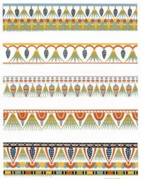 Paperback Ancient Egyptian Ornament in Full Color: 350 Patterns and Designs (Dover Pictorial Archive Series) Book