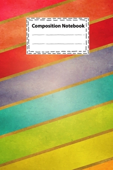 Notebook : Vintage Rainbow for Writing & Notes: Colorful Vintage Retro Rainbow Wide Ruled Lined Paper Notebook Journal (Large 6 x 9 inches - College Ruled 100 Pages)