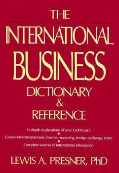 Hardcover The International Business Dictionary and Reference Book