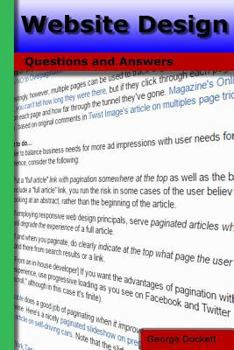 Paperback Website Design: Questions and Answers Book