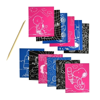 Misc. Peanuts Scratch Art Kit 13 PC Set Book