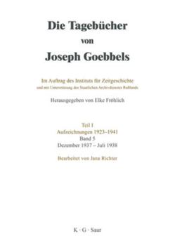 Hardcover Dezember 1937 - Juli 1938 [German] Book