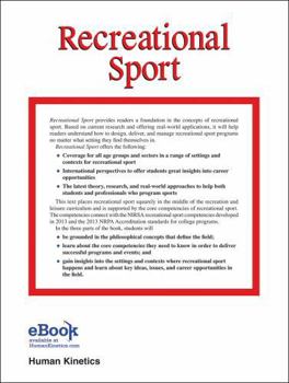 Hardcover Recreational Sport: Program Design, Delivery, and Management Book