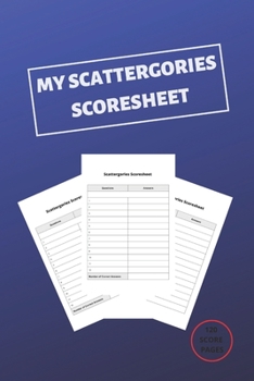 Paperback MY Scattergories Score sheet Book