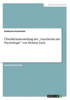 Paperback Überblicksdarstellung der, Geschichte der Psychologie'' von Helmut Lück [German] Book