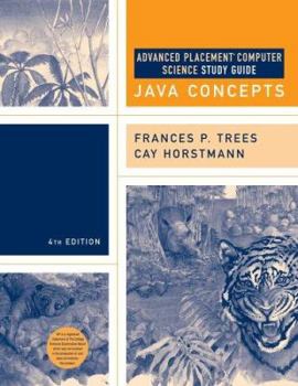 Paperback Advanced Placement Computer Science Study Guide to Accompany Cay Horstmann's Java Concepts Book