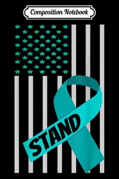 Composition Notebook: USA Flag Liver Cancer Ribbon Liver Cancer Awareness  Journal/Notebook Blank Lined Ruled 6x9 100 Pages