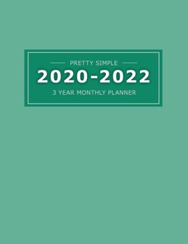 Paperback 2020 20223 Year Monthly Planner: 36 Months Yearly Planner & Monthly Calendar View -Very Simple Design Planner Schedule - Organizer - Great Useful Jour Book