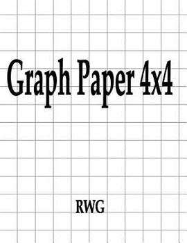 Paperback Graph Paper 4x4: 150 Pages 8.5" X 11" Book