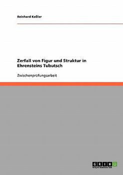 Paperback Zerfall von Figur und Struktur in Ehrensteins Tubutsch [German] Book