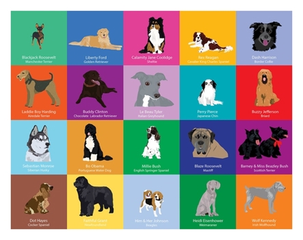 White House Presidential Dogs Art Print 11x14
