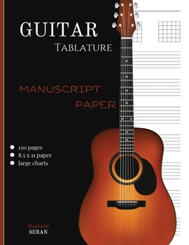 Paperback Guitar Tablature Manuscript Paper Book