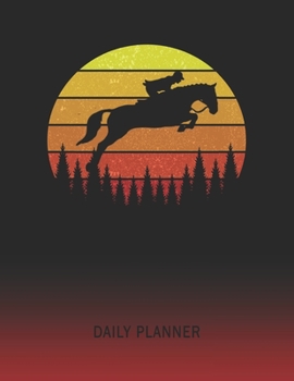 Daily Planner: Horse | 2020 - 2021 Daily Planner For 1 Year Of Planning | Retro Vintage Sunset Cover | January 20 - December 20 | Organizer Writing ... | Plan Days, Set Goals & Get Stuff Done