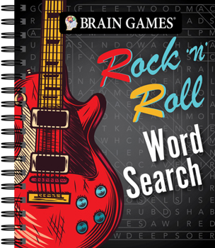 Spiral-bound Brain Games - Rock 'n' Roll Word Search Book