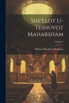 Paperback She'elot u-teshuvot Maharsham; Volume 1 [Hebrew] Book