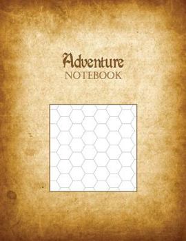 Paperback Adventure Notebook: 3/4" Hexagonal Graph Paper Rule Book