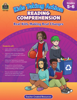 Paperback Kids Taking Action: Reading Comprehension (Gr. 5-6) Book