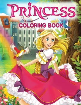Paperback Princess Coloring Book: High Quality Jumbo Coloring Pages For Kids [Large Print] Book