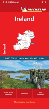 Loose Leaf Michelin Ireland Road and Tourist Map Book